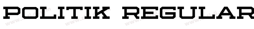 Politik Regular字体转换